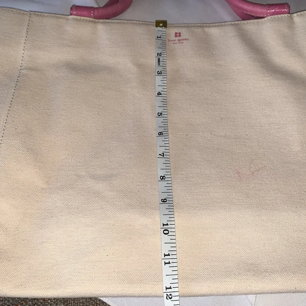 Gently Loved Canvas Leather Handles Tote Bag by Kate Spade